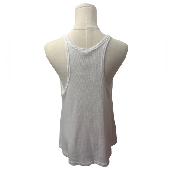 Free People white ribbed tank top - Picture 2 of 3